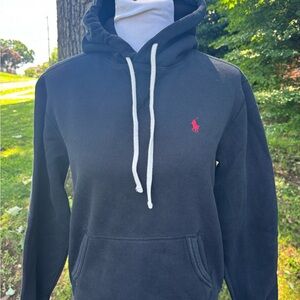 Polo by Ralph Lauren Black and Red Sweatshirt Hoodie